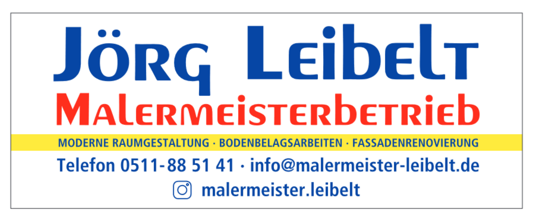 Malermeister Jörg Leibelt